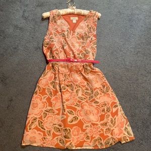 Loft floral print dress XS